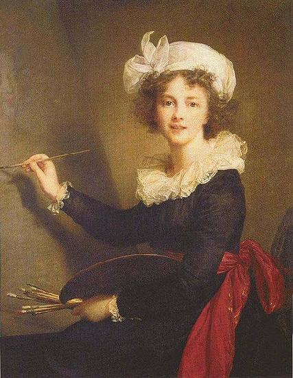 Elisabeth Louise Viegg-Le Brun Self portrait, painted at Florence, Sweden oil painting art